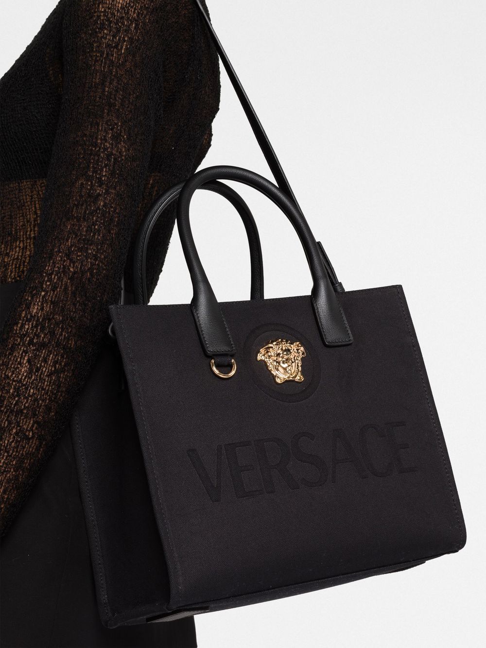 LA MEDUSA SMALL CANVAS TOTE BAG