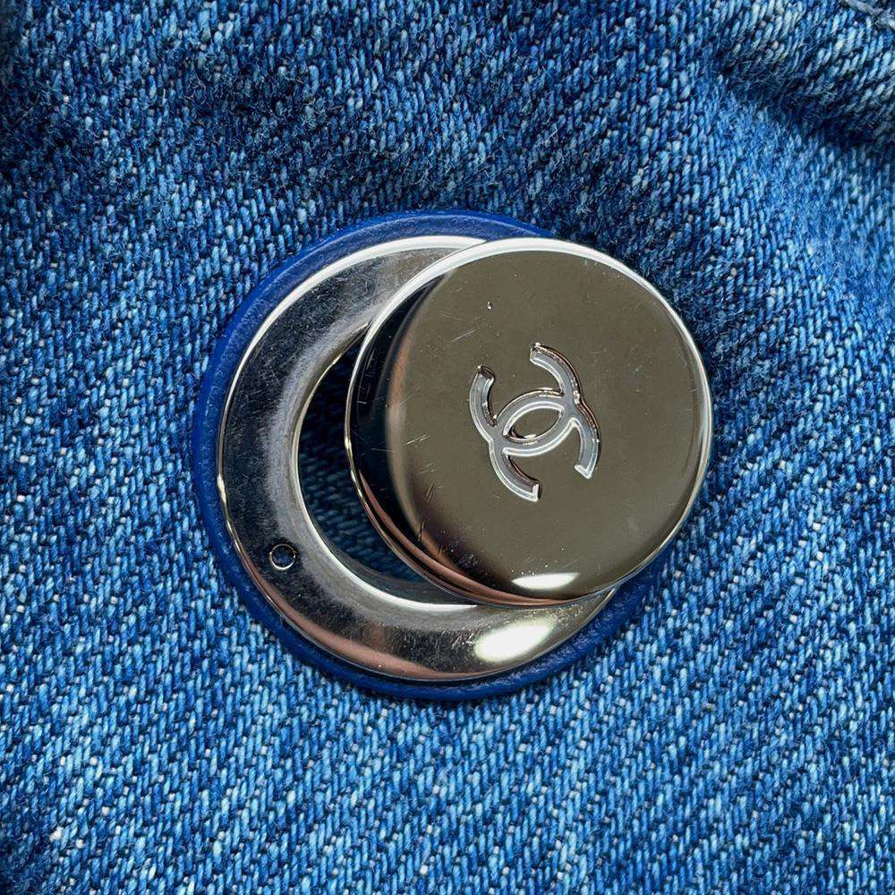CHANEL Shopping Bag BlueAS0480 Denim