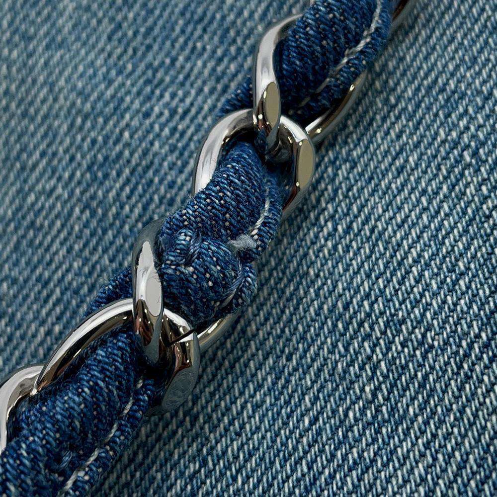 CHANEL Shopping Bag BlueAS0480 Denim