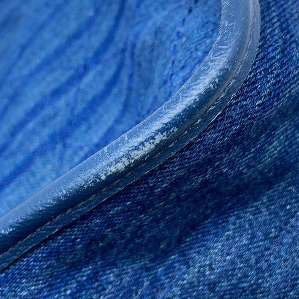 CHANEL Matelasse CC Logo Hobo Bag Blue Denim