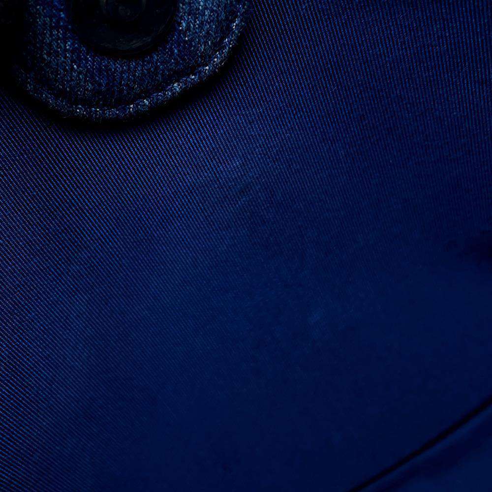 CHANEL Matelasse CC Logo Hobo Bag Blue Denim