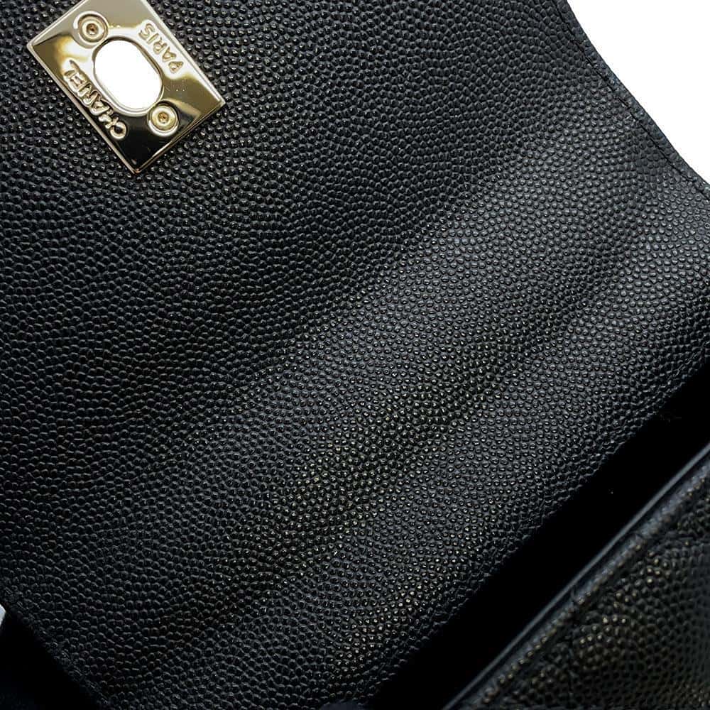 CHANEL Coco Handle ChainShoulder Bag BlackAP4244 Caviar Leather Size Mini mini