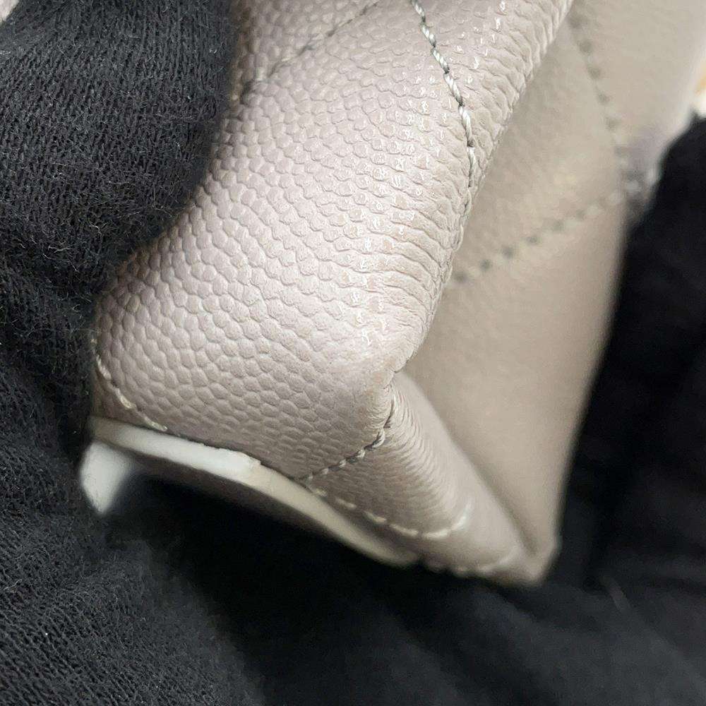 CHANEL Matelasse WChainShoulder Bag GrayAS2711 Caviar Leather