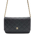 CHANEL Matelasse Classic Chain Wallet BlackAP0250 Caviar Leather