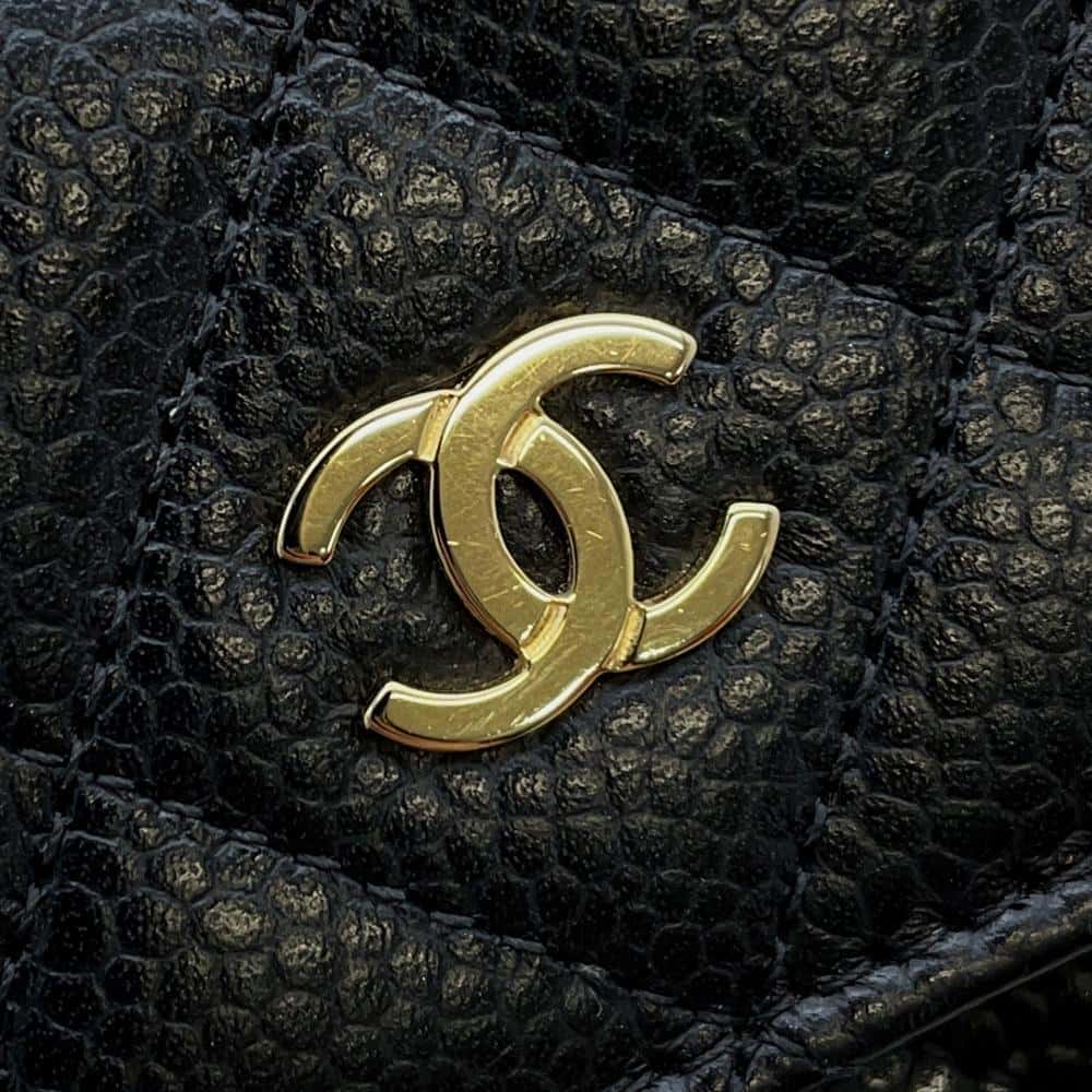 CHANEL Matelasse Classic Chain Wallet BlackAP0250 Caviar Leather