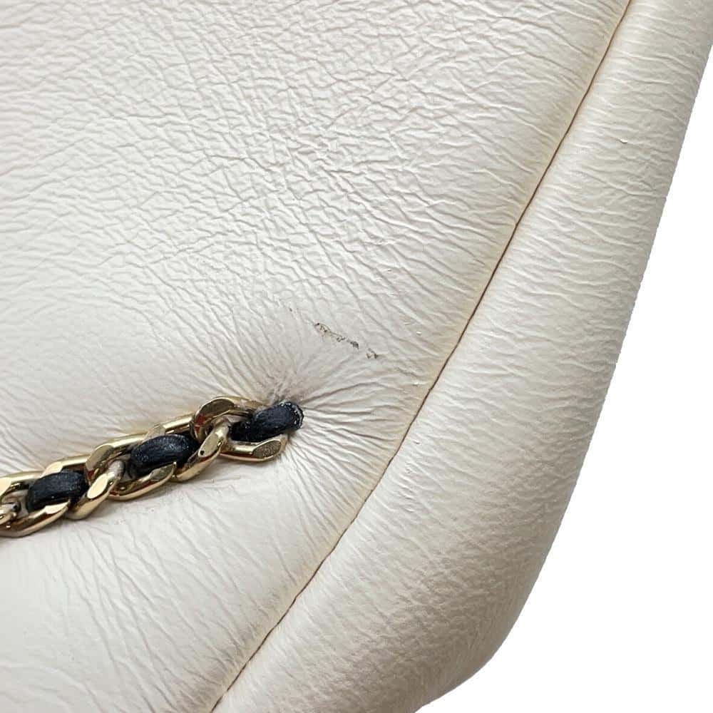 CHANEL ChainShoulder White/BlackAS2383 Lambskin