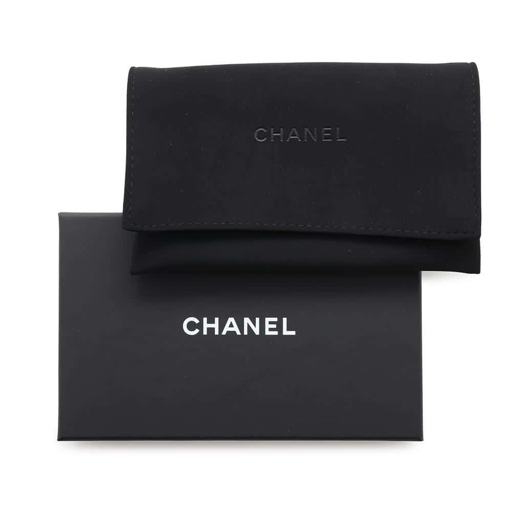 CHANEL Matelasse CC Logo Flap Coin/Card Case PinkAP4093 Caviar Leather
