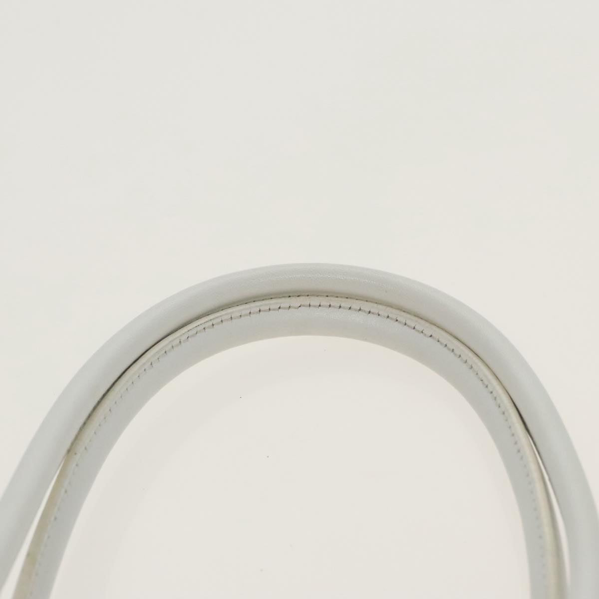 FENDI Zucchino Canvas Hand Bag Navy Silver 100682