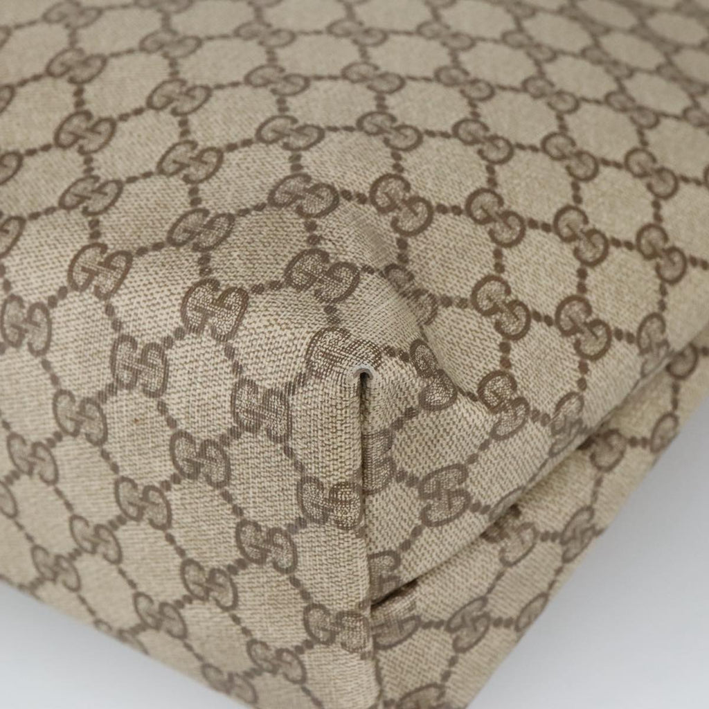 GUCCI GG Supreme Tote Bag PVC Leather Beige Gold 39 02 003 100684
