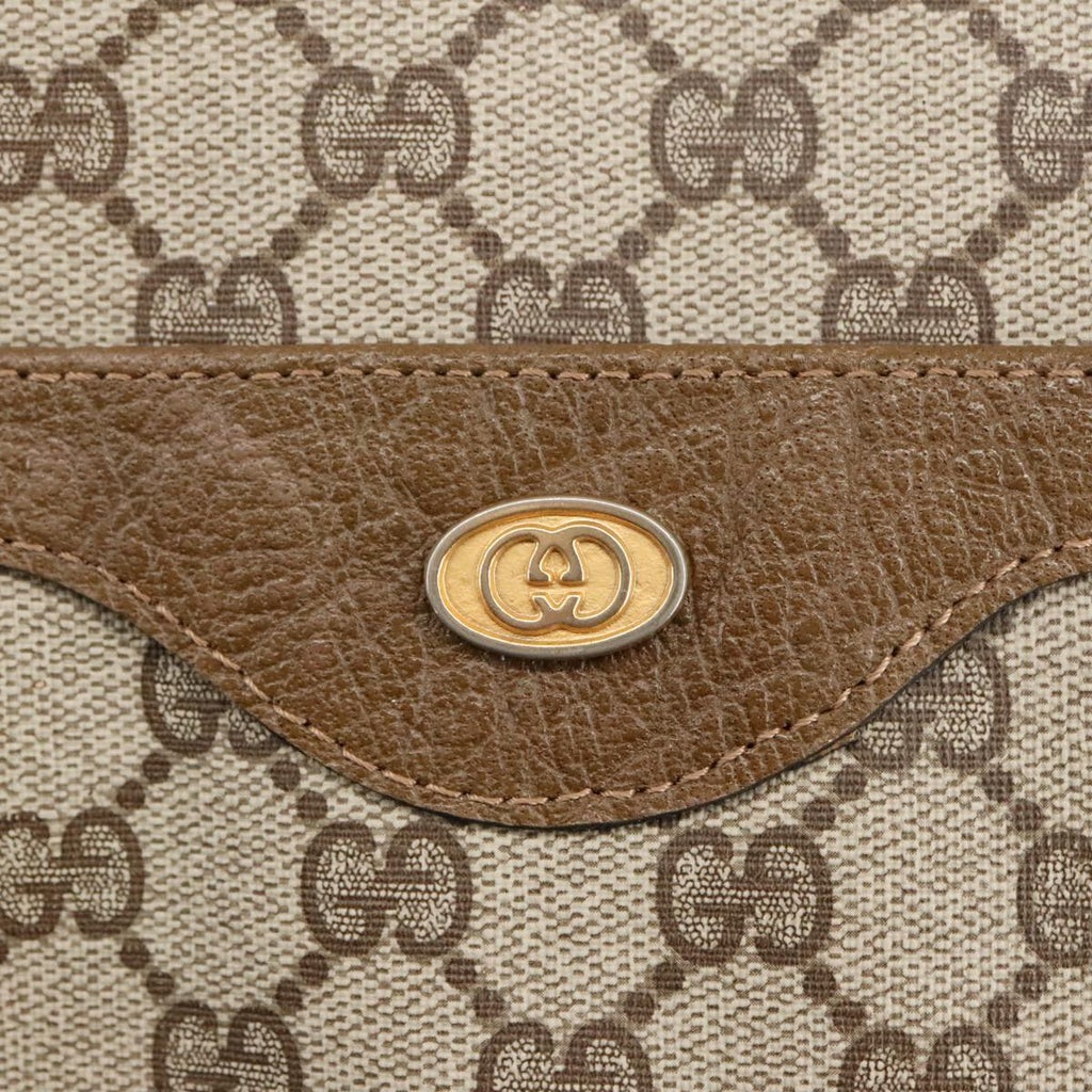 GUCCI GG Supreme Tote Bag PVC Leather Beige Gold 39 02 003 100684