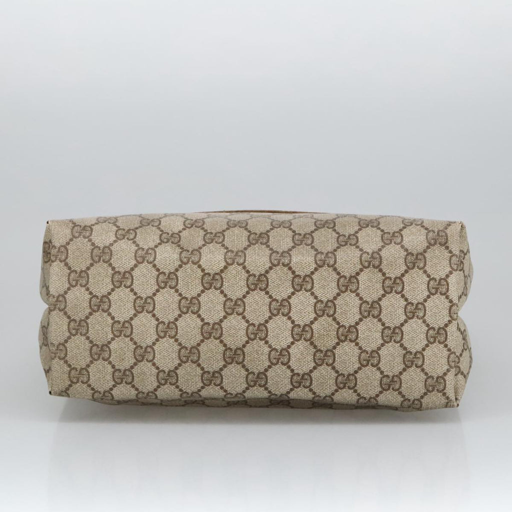 GUCCI GG Supreme Tote Bag PVC Leather Beige Gold 39 02 003 100684