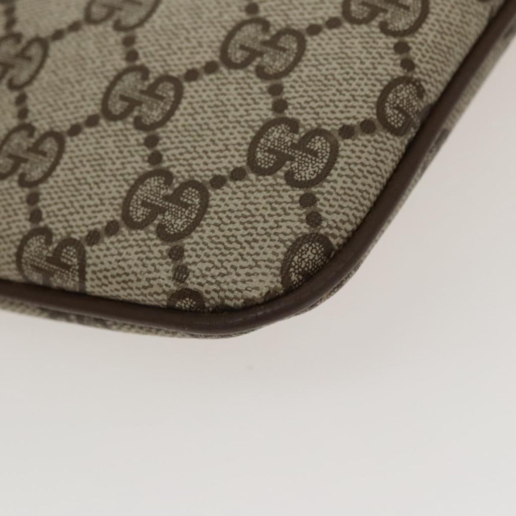 GUCCI GG Supreme Web Sherry Line Shoulder Bag PVC Beige 904 02 047 100689