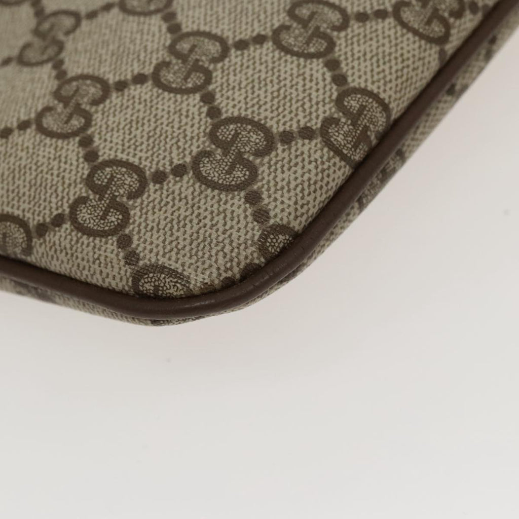 GUCCI GG Supreme Web Sherry Line Shoulder Bag PVC Beige 904 02 047 100689