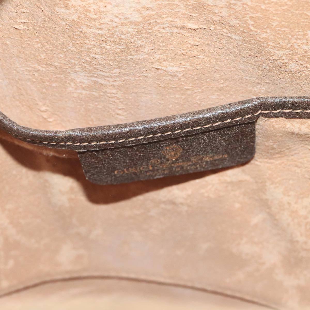 GUCCI GG Supreme Web Sherry Line Shoulder Bag PVC Beige Gold 100691