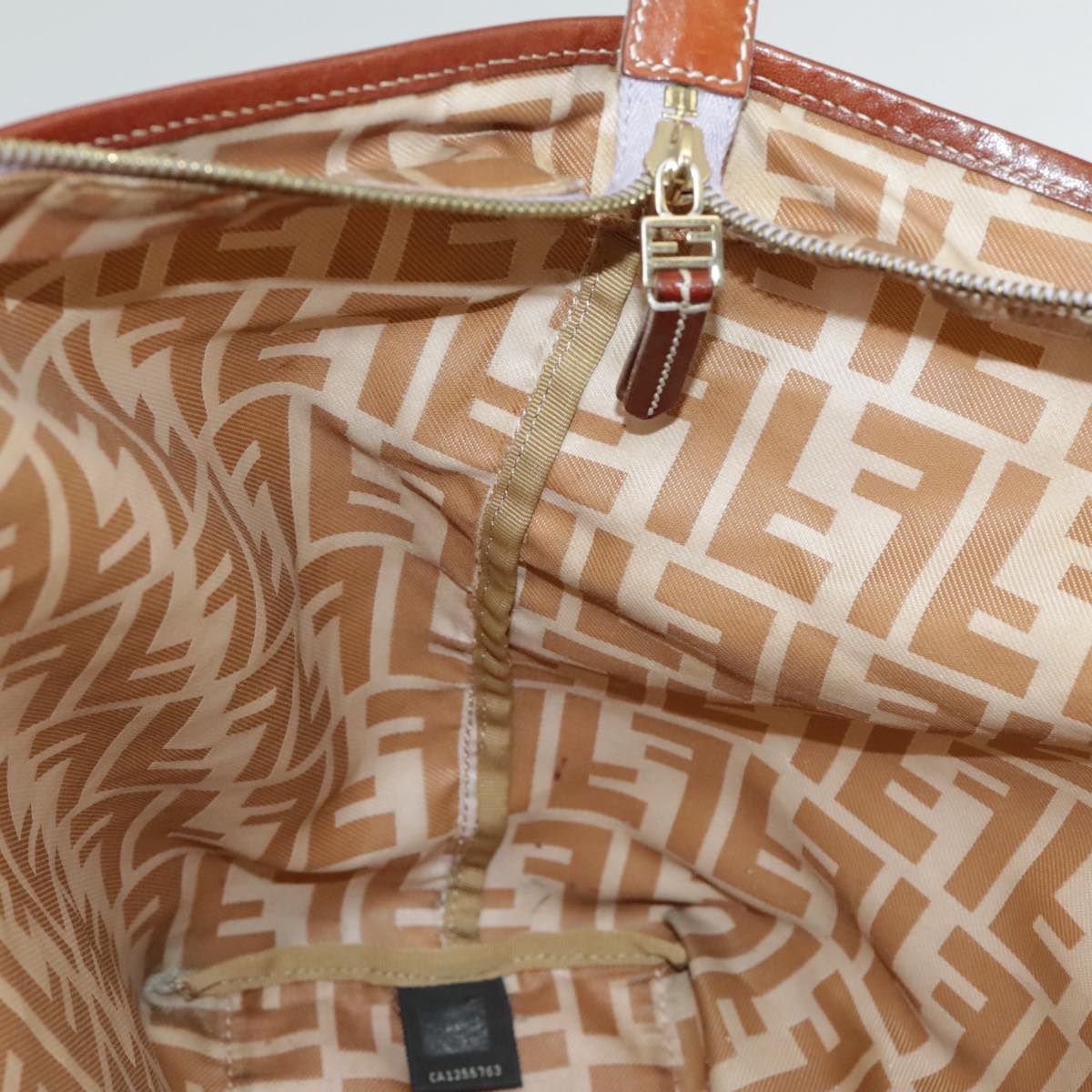 FENDI Zucca Canvas Tote Bag Beige 100708