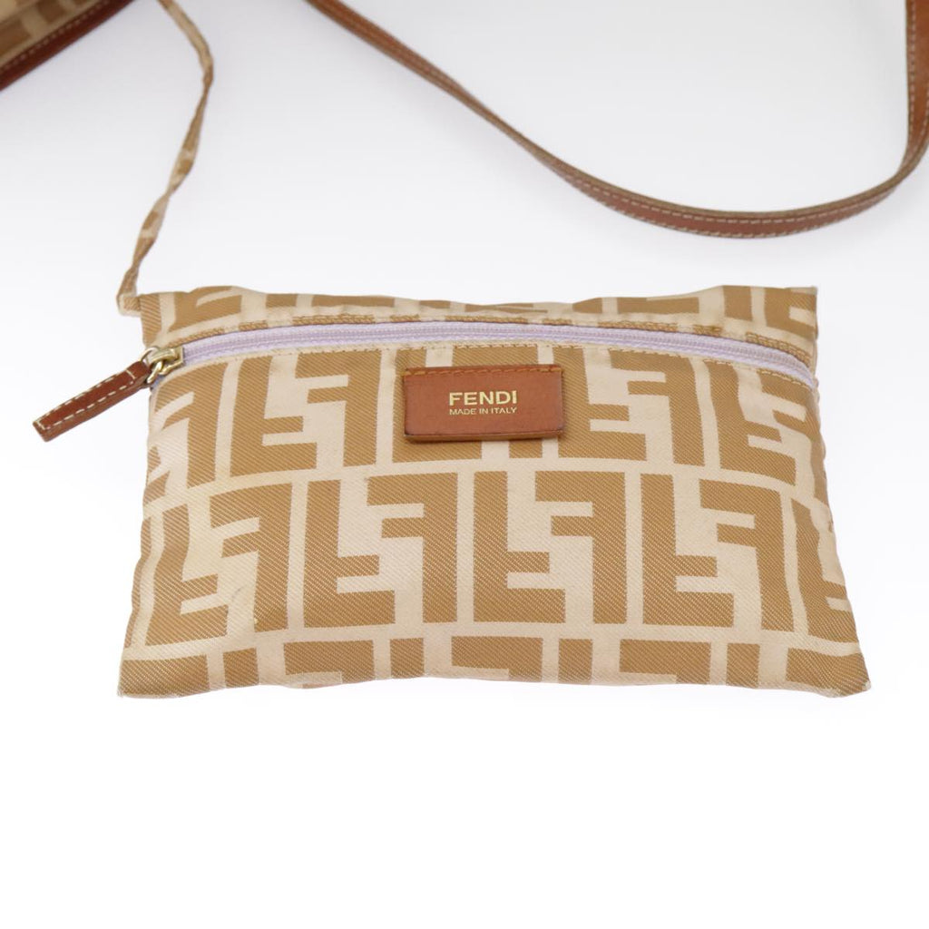 FENDI Zucca Canvas Tote Bag Beige 100708