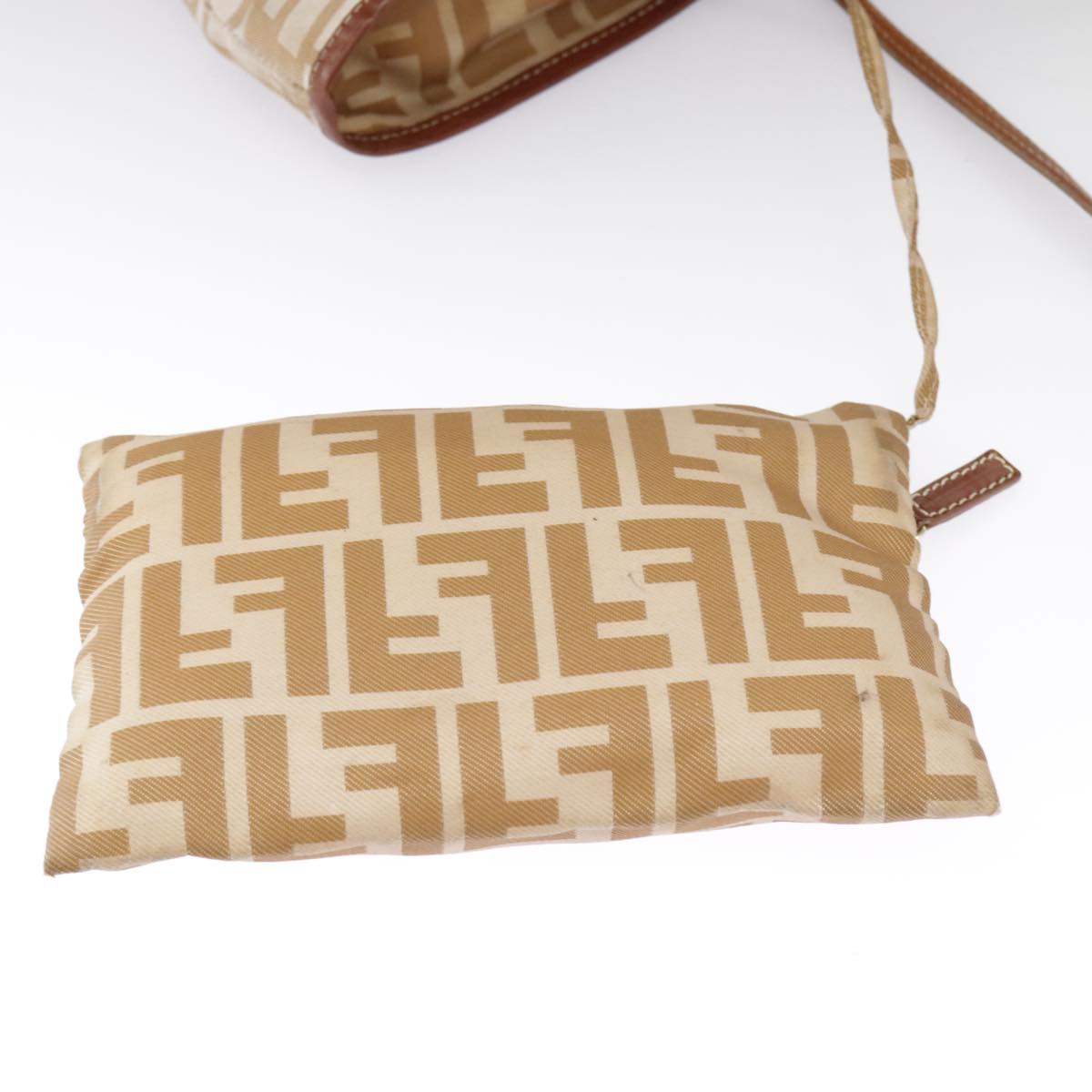 FENDI Zucca Canvas Tote Bag Beige 100708