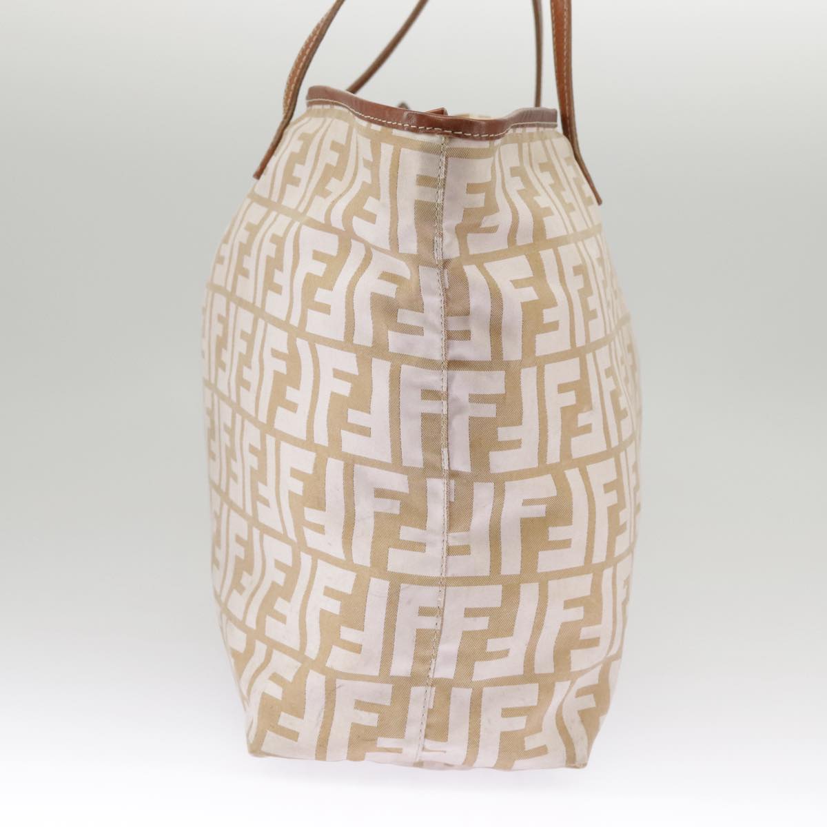 FENDI Zucca Canvas Tote Bag Beige 100708
