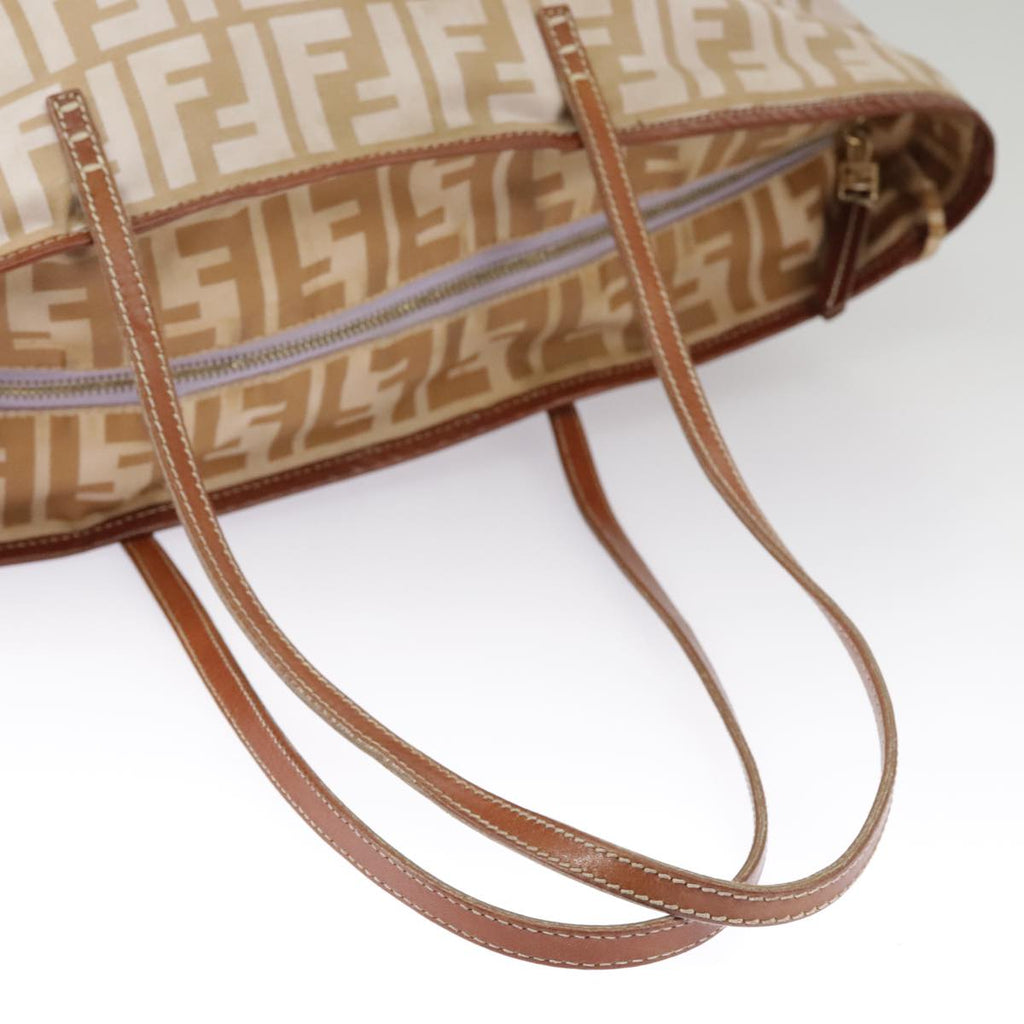 FENDI Zucca Canvas Tote Bag Beige 100708