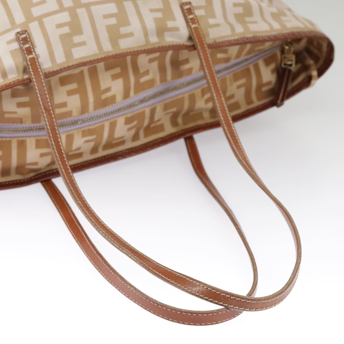 FENDI Zucca Canvas Tote Bag Beige 100708