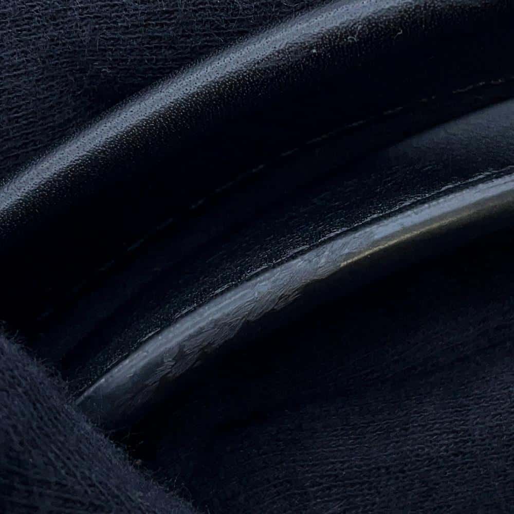CHANEL Deauville Navy/BlackA66941 Straw Leather Size GM