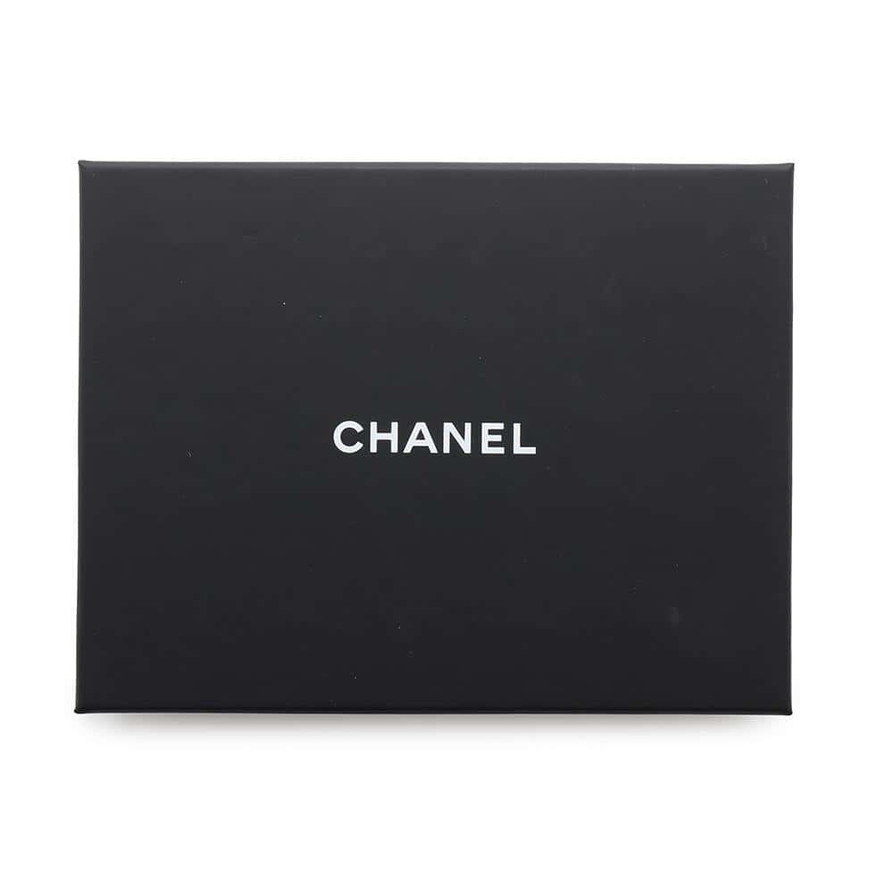 CHANEL CC Logo Ribbon Motif Scrunchie Navy/White/PinkAA9376 Silk100%