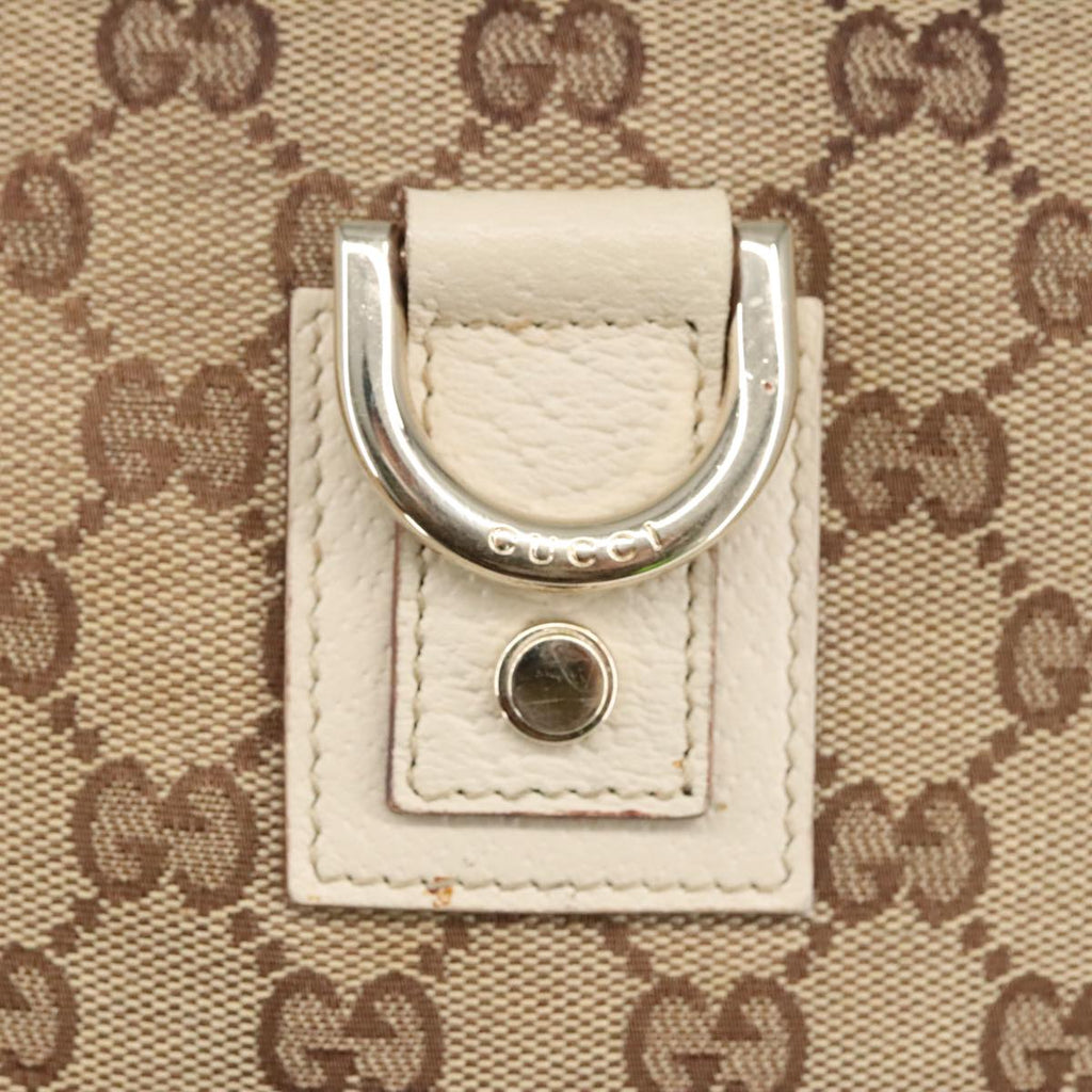 GUCCI GG Canvas Shoulder Bag Beige Gold 131326 100719