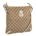 GUCCI GG Canvas Shoulder Bag Beige Gold 131326 100719