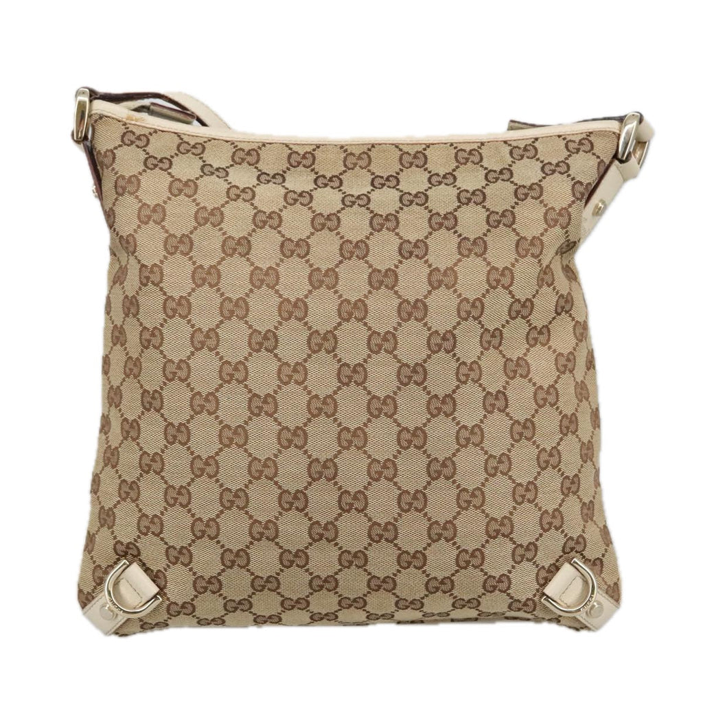 GUCCI GG Canvas Shoulder Bag Beige Gold 131326 100719