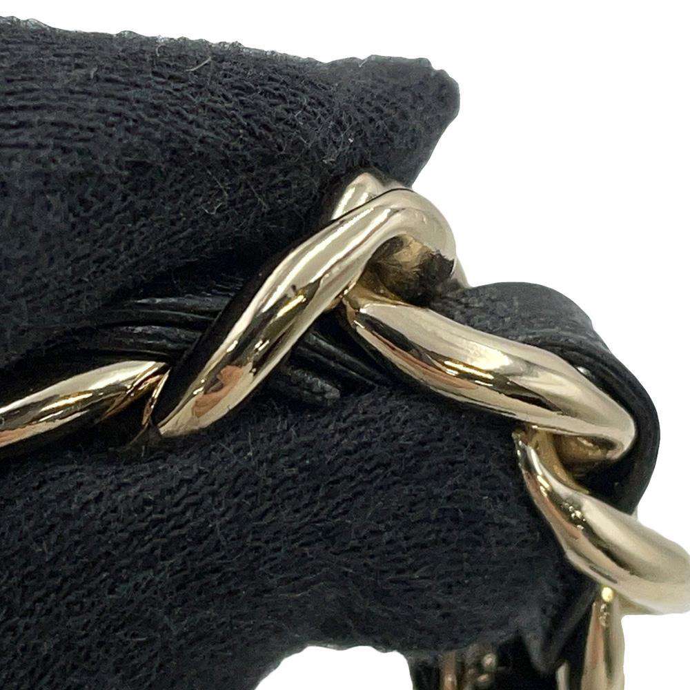 CHANEL Faux Pearl  AirPodsCase BlackAB6425 Metal Faux Pearl  Rhinestone