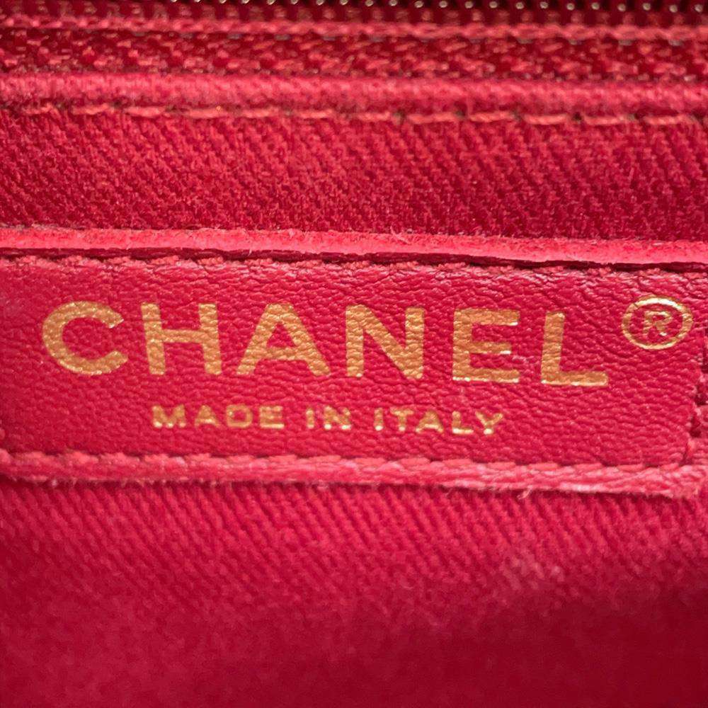 CHANEL Top Handle Chain 2wayBag RedA92991 Calf Leather