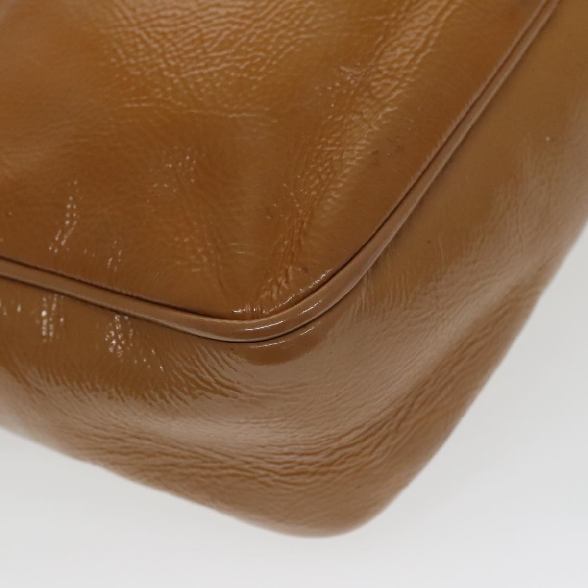 GUCCI Shoulder Bag Patent leather Yellow Gold 308364 100733