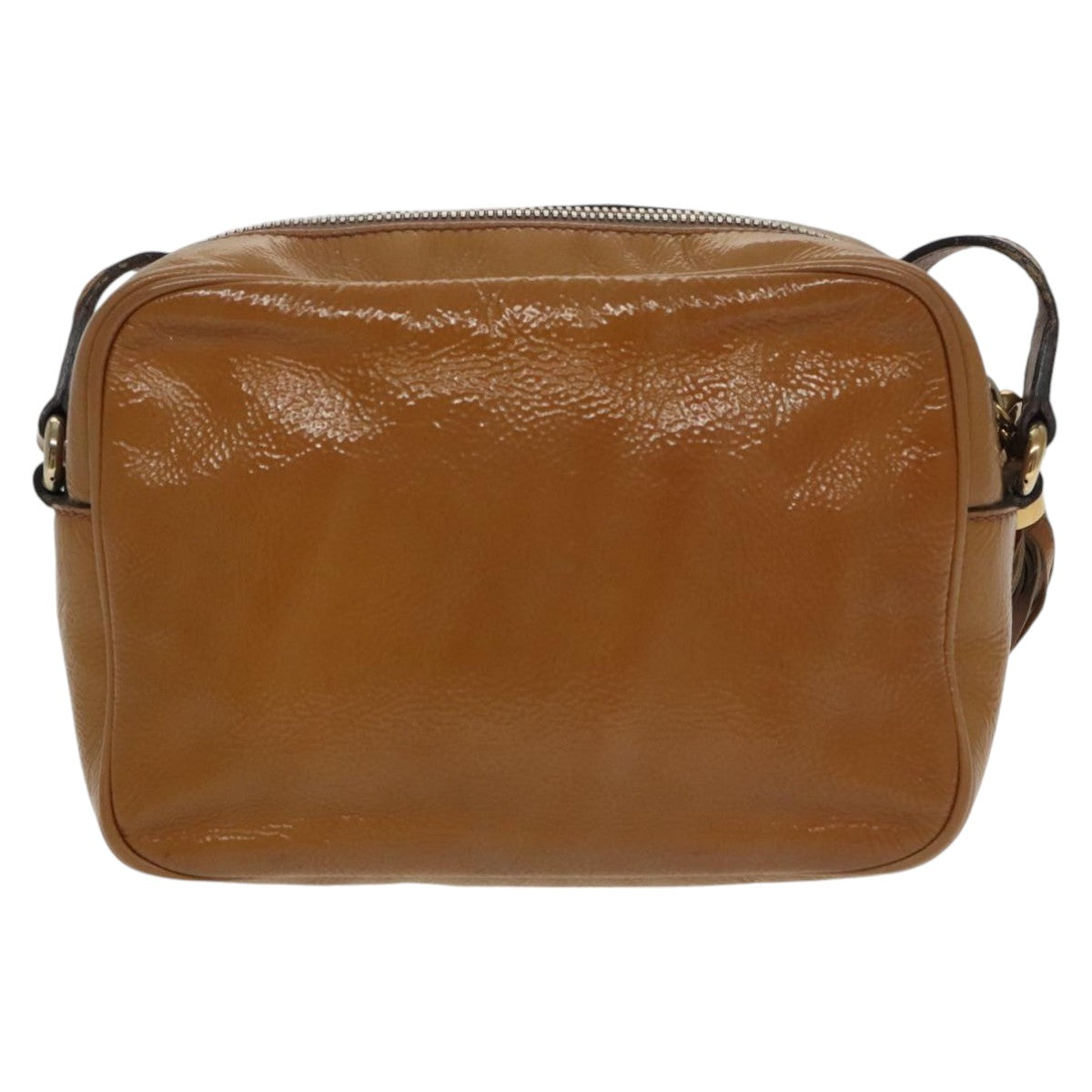 GUCCI Shoulder Bag Patent leather Yellow Gold 308364 100733