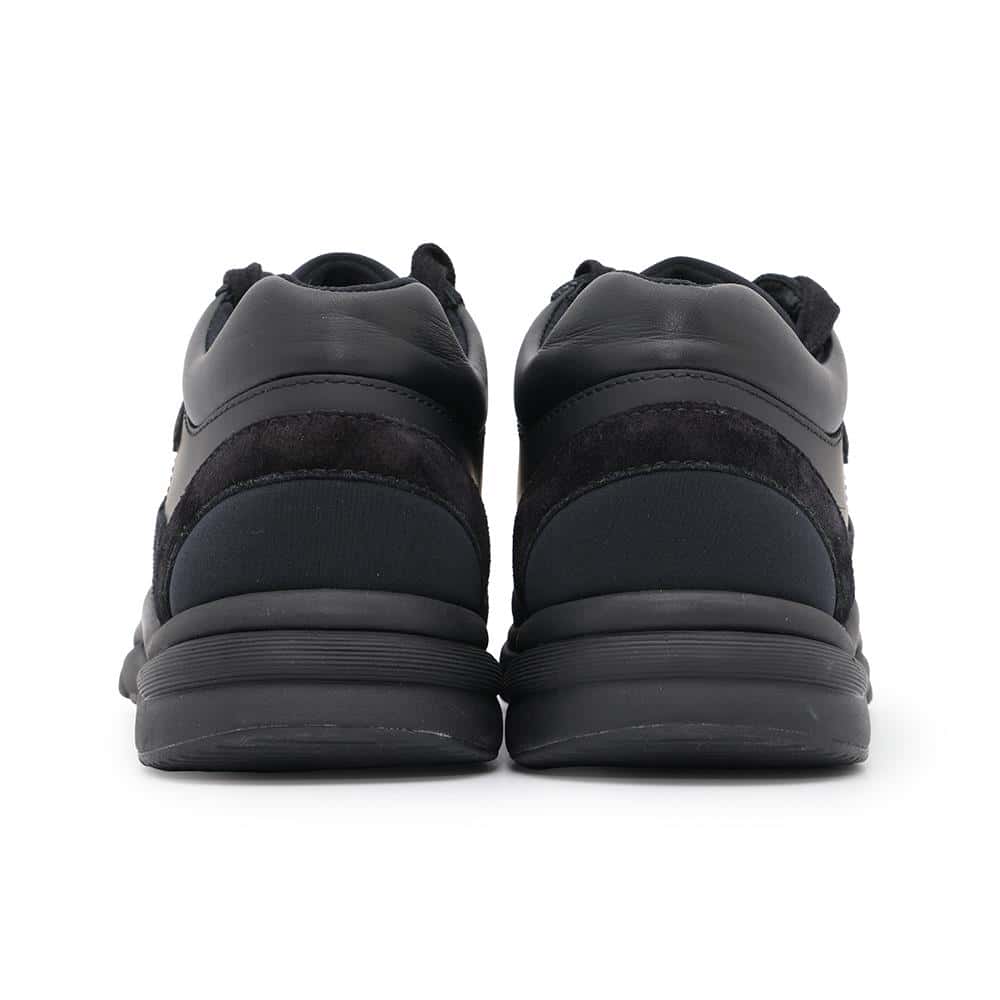 CHANEL CC Logo Sneakers BlackG33745 Suede Fabric Leather Size 37