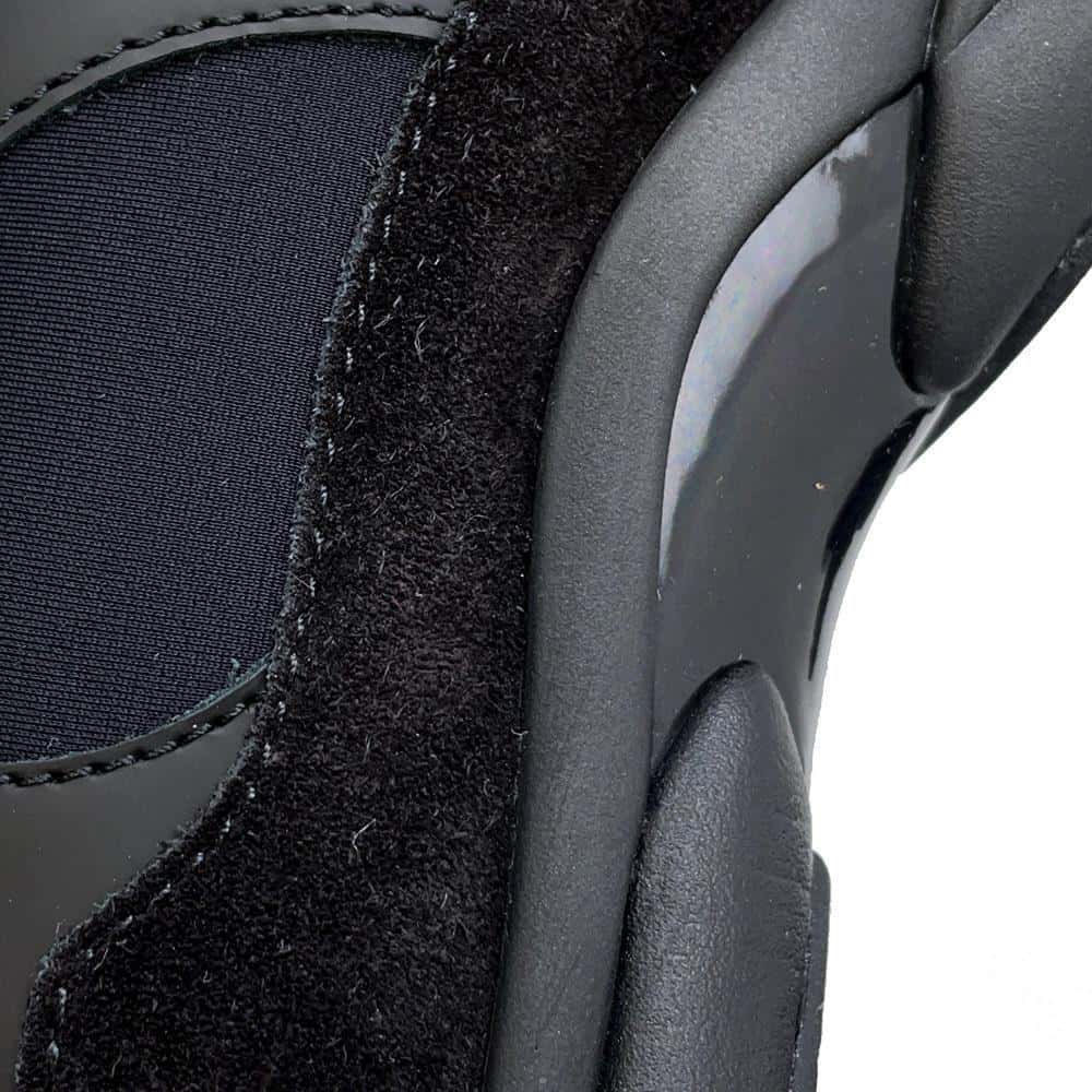 CHANEL CC Logo Sneakers BlackG33745 Suede Fabric Leather Size 37