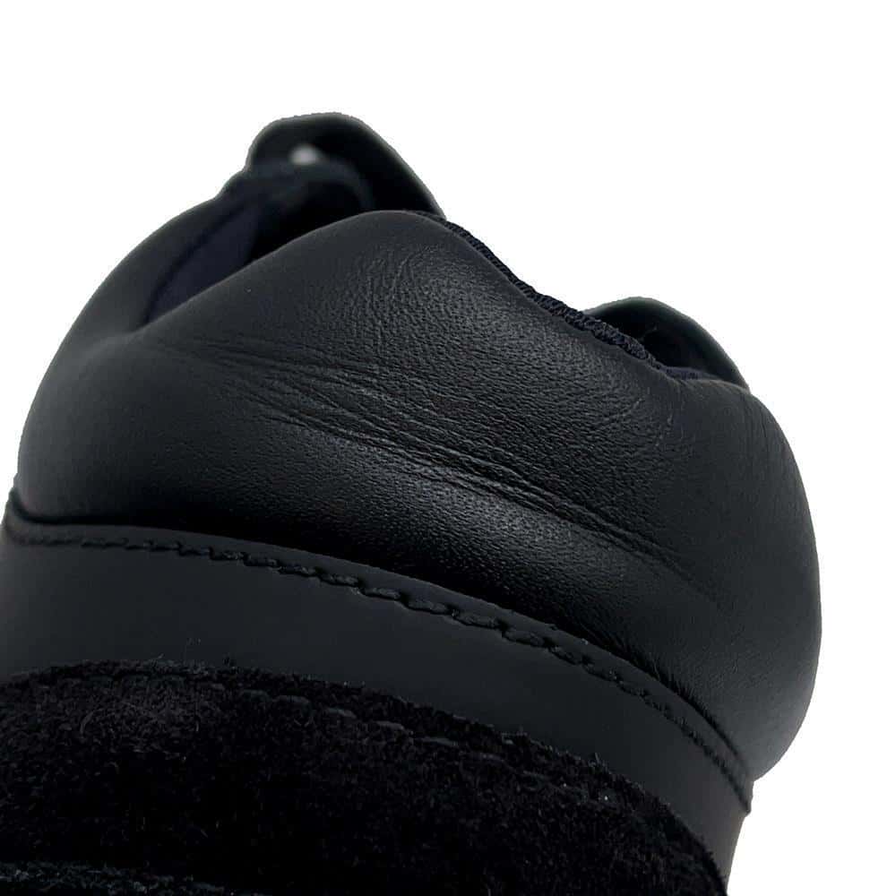 CHANEL CC Logo Sneakers BlackG33745 Suede Fabric Leather Size 37