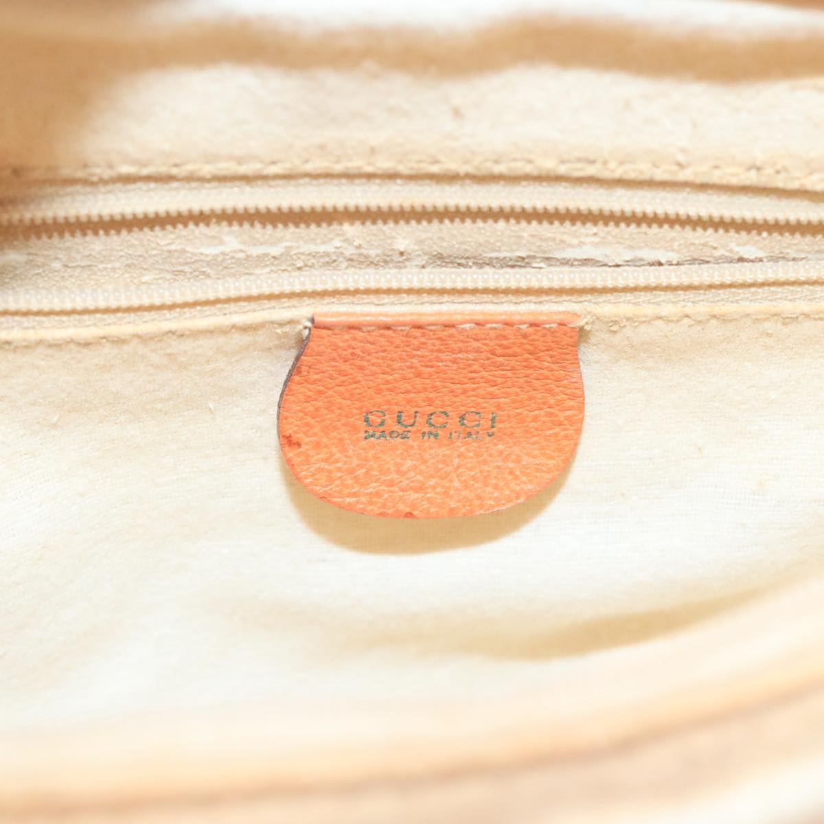 GUCCI Bamboo Hand Bag Suede Leather Orange Gold 002 2853 0260 0 100774