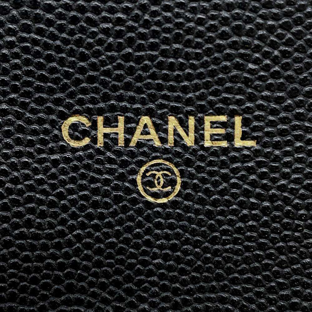 CHANEL Matelasse flap wallet BlackAP1000 Caviar Leather