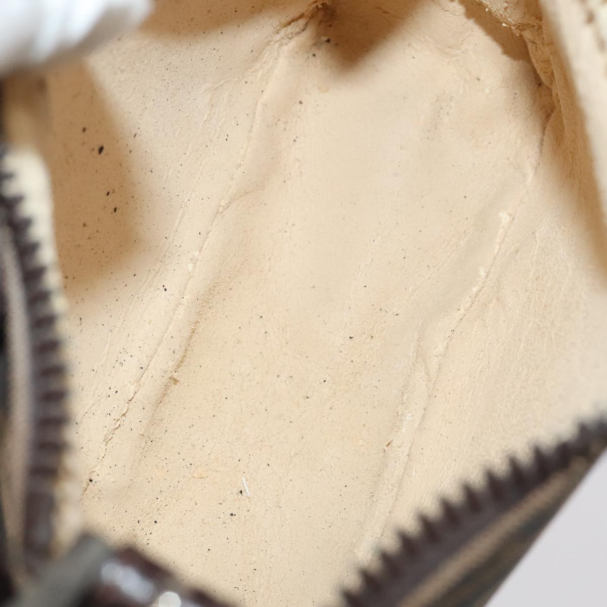 FENDI Zucca Canvas Pouch Brown Black 100791