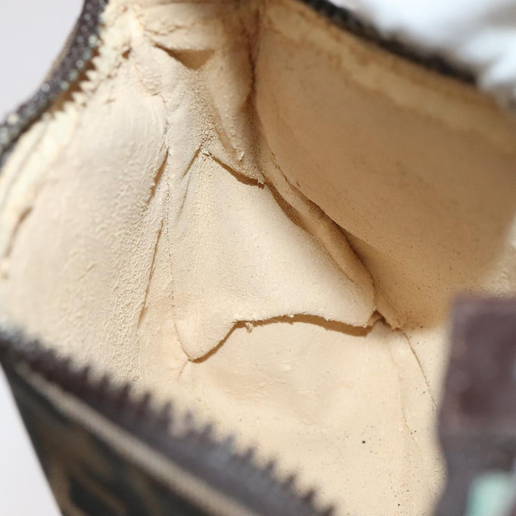 FENDI Zucca Canvas Pouch Brown Black 100791
