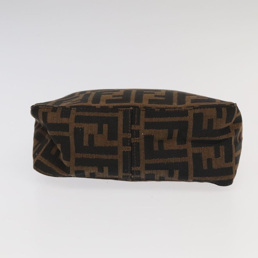 FENDI Zucca Canvas Pouch Brown Black 100791