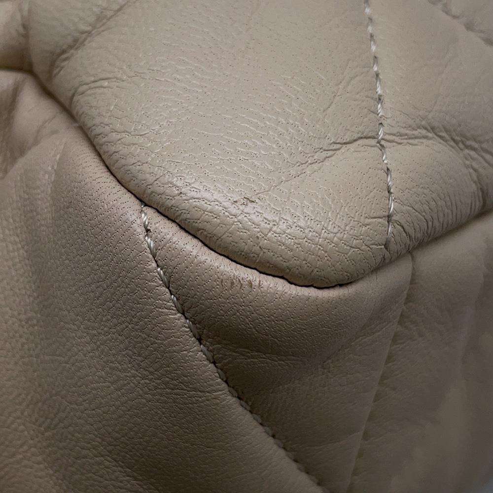 CHANEL CHANEL 19 ChainShoulder Bag BeigeAS1161 Lambskin Size Large