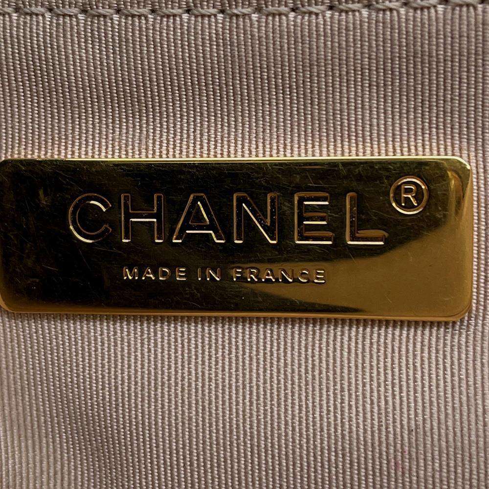 CHANEL CHANEL 19 ChainShoulder Bag BeigeAS1161 Lambskin Size Large