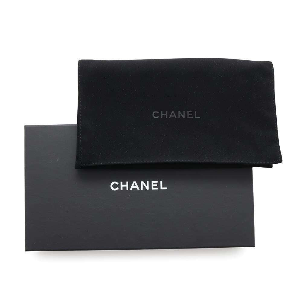 CHANEL Matelasse Zip Around Chozai Cloth BlackA50097 Caviar Leather