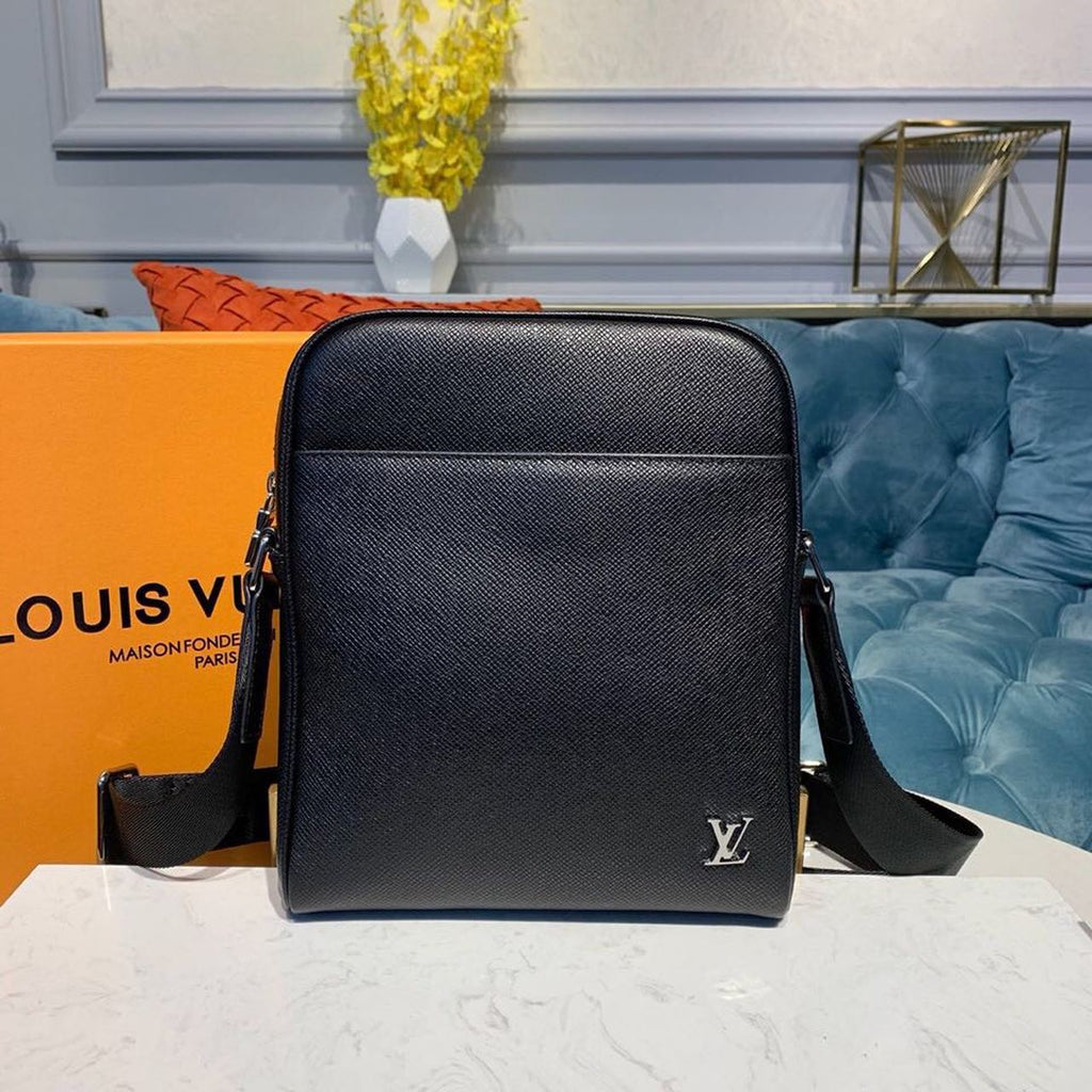 LV Alex Messenger GLAMI Taiga Black For Men, Bags, Shoulder And Crossbody Bags 9.8in/25cm LV M30265