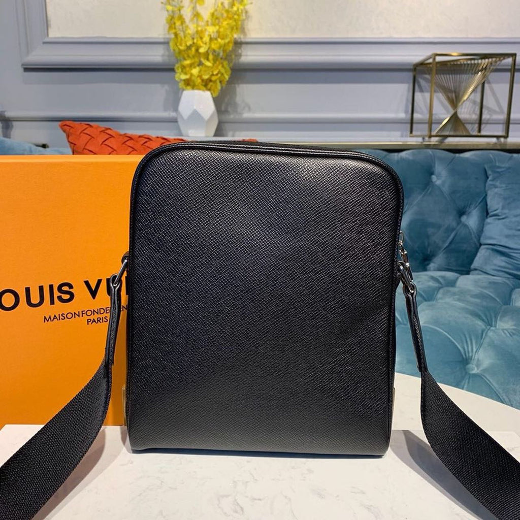 LV Alex Messenger GLAMI Taiga Black For Men, Bags, Shoulder And Crossbody Bags 9.8in/25cm LV M30265