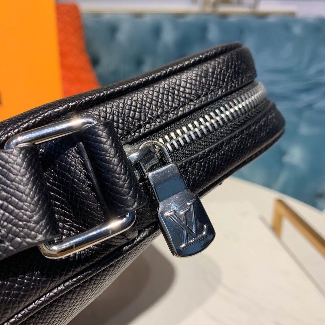 LV Alex Messenger GLAMI Taiga Black For Men, Bags, Shoulder And Crossbody Bags 9.8in/25cm LV M30265