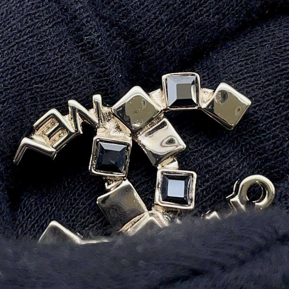 CHANEL CC Logo Necklace Champagne GoldABC817 Metal strass