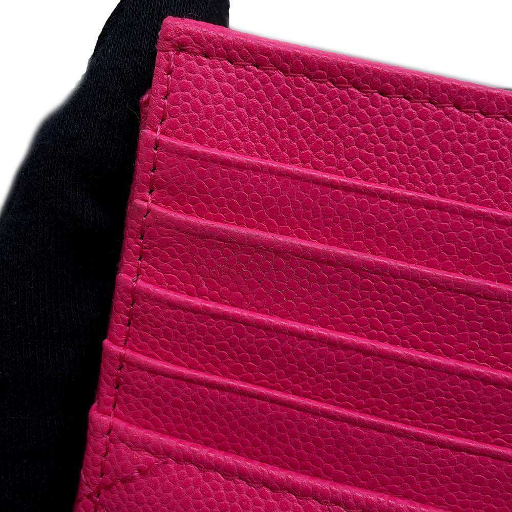 CHANEL Matelasse Coin Card Case PinkAP2570 Caviar Leather