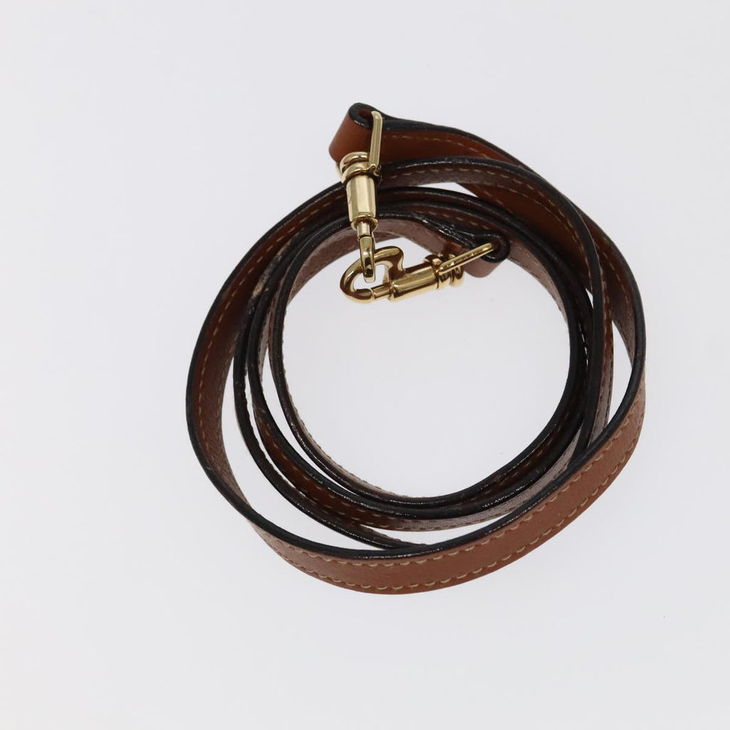 GUCCI Bamboo Hand Bag Leather 2way Brown Gold 007 2865 0231 100959